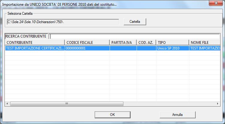 L interfaccia di gestione del comando Importa da come impostazione di base è configurata con la visualizzazione in modalità estesa.