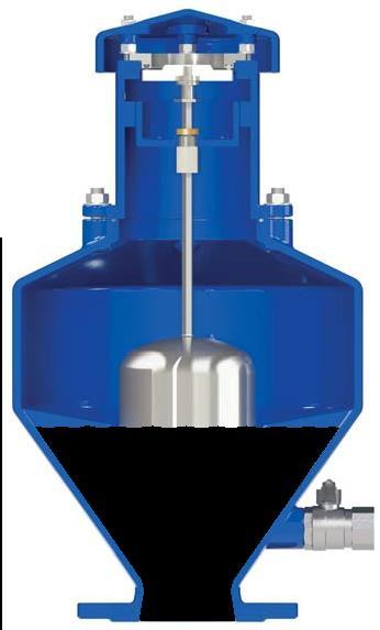 Principio di funzionamento Uscita di grandi volumi d aria In fase di riempimento della condotta è necessario far uscire tanta aria quanta è l acqua che entra.
