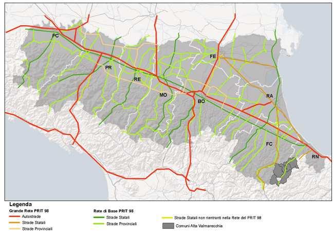 Esempio di rete di trasporto a più livelli In un certo senso, i nodi normali corrispondono a città di piccole dimensioni, mentre i nodi concentratori corrispondono alle grandi