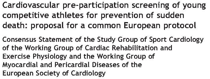 In 2005 the European Society of Cardiology formally recommended and has strongly promoted national