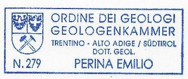 Geologo Perina Emilio Via Monsignor Domenico Caproni, 58 Levico Terme (TN) 38056 P.