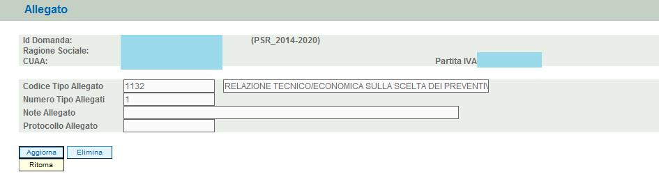 76 in cui sono possibili effettuare le seguenti operazioni: per eliminare l allegato