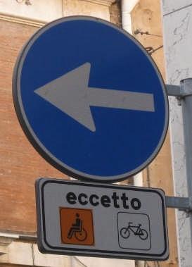 In molti Paesi europei esiste la possibilità di realizzare il senso unico eccetto biciclette.