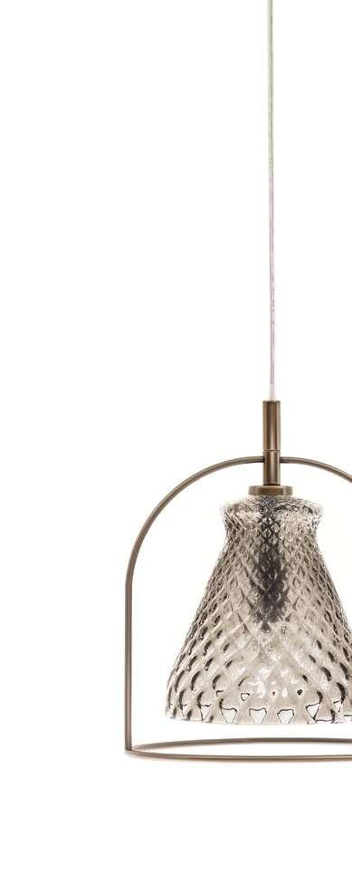 FUNKY design Marco Corti Collezione di lampade da tavolo e pendenti a luce diffusa in vetro trasparente o decorata e dalle diverse nuances.