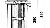 Attacchi IN-OUT Portata a p=0,2 bar (l/h) FB200 OTC 12 ½ F 1200  filtrante in nylon a 60 micron ( FB224).