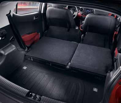 Con il condizionatore automatico e gli innumerevoli spazi per contenere le tue cose, Hyundai i10 è una delle auto meglio equipaggiate del segmento.
