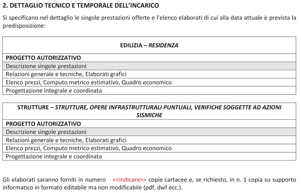 PREVENTIVO E CONTRATTO TIPO - COMMITTENTI PRIVATI