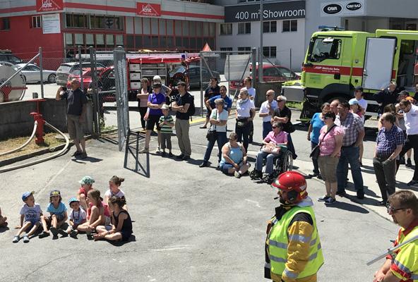 Tappa della tournée a Ilanz/Glion dall 11-16 giugno 2018 Abbiamo raggiunto bene gli obiettivi nel settore dell allenamento dei pompieri. L afflusso di pubblico al sabato è pure stato piacevole.