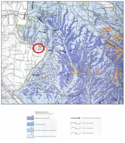 Parametri geologici e idrogeologici Il substrato impermeabile è