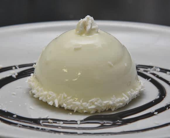 crema al limone e granella croccante Perla Pistacchio e Cioccolato