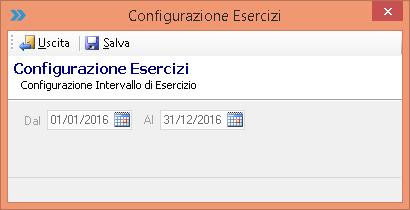 Pag. 2 di 10 CREAZIONE ESERCIZIO FISCALE ANNO 2016 (da creare entro l anno 2015) 1.