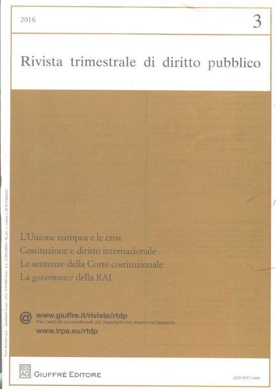 Editore: Giuffrè RIVISTA TRIMESTRALE