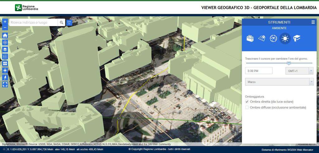 Viewer Geografico 3D Creazione di un Viewer per la visualizzazione di dati in 3 dimensioni.