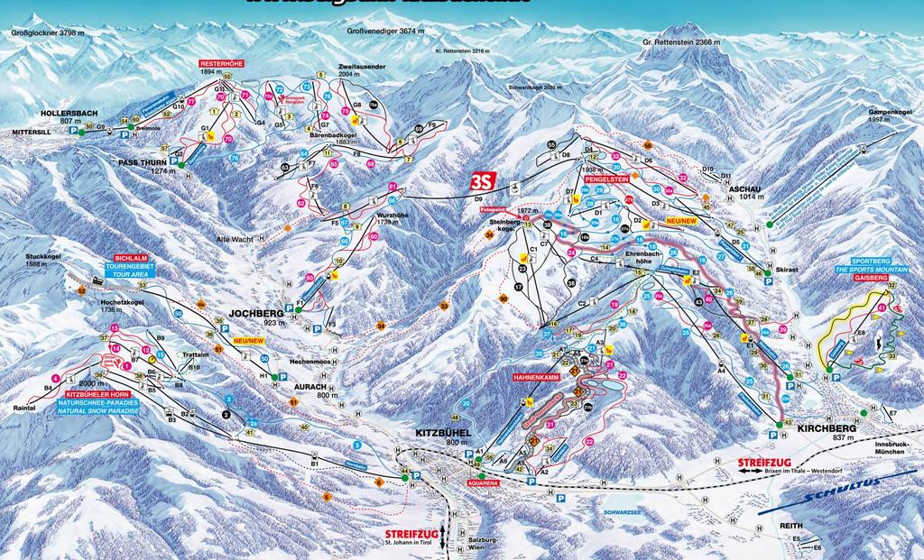 Ski map -