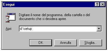 A questo punto apparirà la finestra principale del programma di installazione; seguite le istruzioni che vi indicheranno di cambiare uno dopo l altro i dischetti numerati.