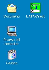 Avvio e registrazione Esecuzione del programma Per eseguire il programma è sufficiente fare DOPPIO CLICK sull icona di DATA-Direct presente sul desktop di Windows oppure