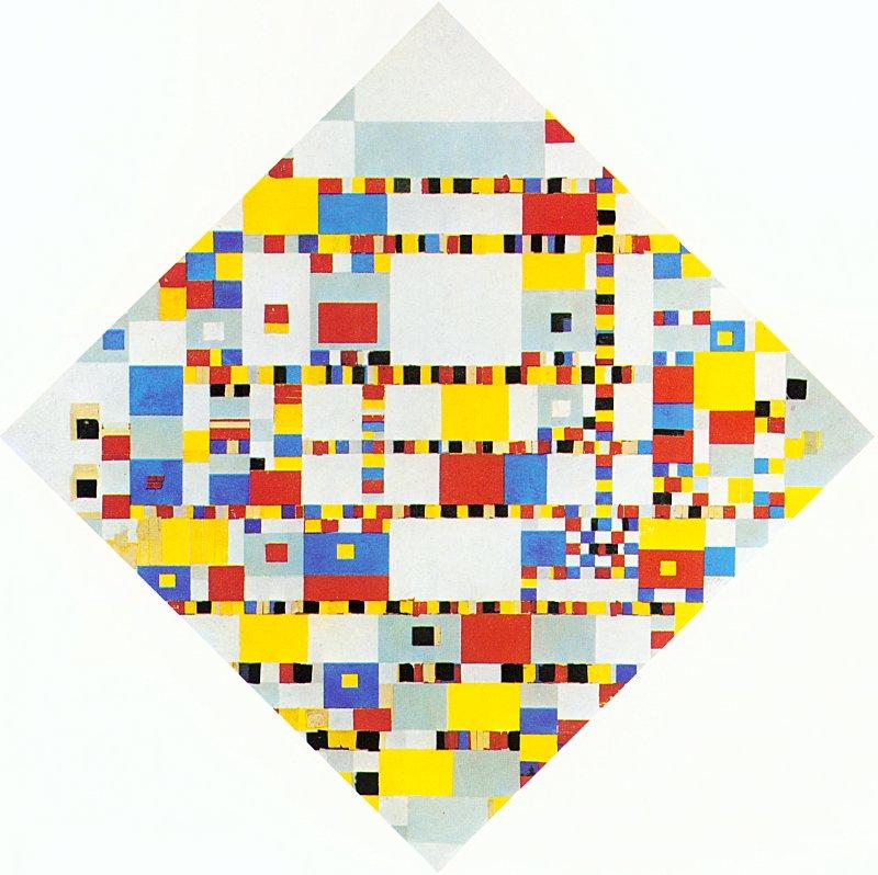 Piet!Mondrian!(1872N1944),!Victory!boogieNwoogie,!