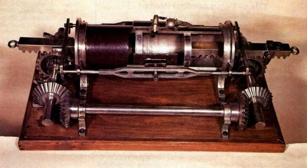 Un motore Barsanti-Matteucci Successivamente, nel 1860, Lenoir realizzò un motore molto simile, che però funzionava ad azione diretta, con un rendimento del 4%.