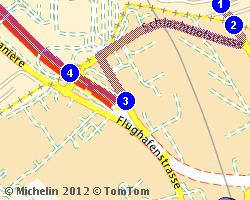 Ingresso in territorio svizzero Ingresso in territorio svizzero <0.1 km Attraversare Basel 0.2 km Girare a destra 0.2 km en immediatamente, girare a destra : Schlachthofstrasse 0.