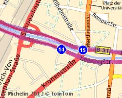 Attraversare Freiburg im Breisgau 115 km 01h38 B31A / Lessingstraße (Freiburg im Breisgau) Autovelox al semaforo o per controllo velocità 115 km 01h38 Continuare su: B31 116 km 01h40 Girare a