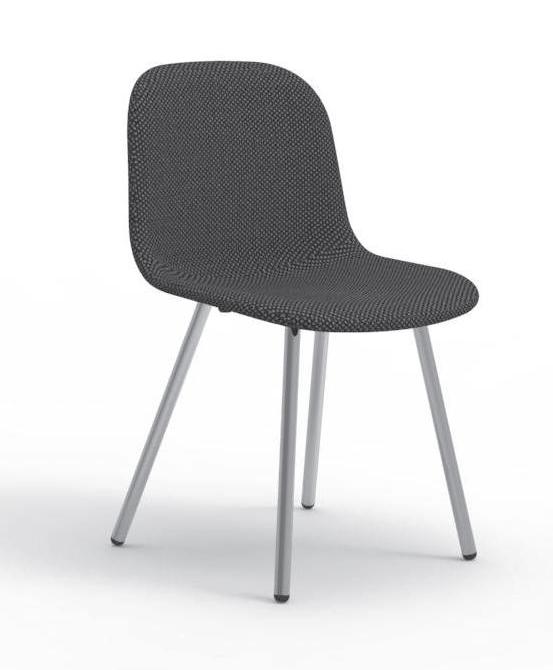 MNI FBRIC 4L PLUS DESIGN: WELLINGLUDWIK 962 Descrizione: sedia da interni con fusto in acciaio cromato o verniciato e scocca in polipropilene imbottito.