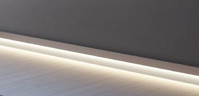 LUCENODO LUCENODO 62 20 La forma è stata studiata per integrare la strip LED flessibile o la Microled.
