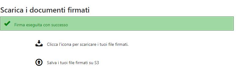 Cliccando su Avanti la procedura di firma procede come già illustrato all interno dell apposito capitolo; al termine sarà