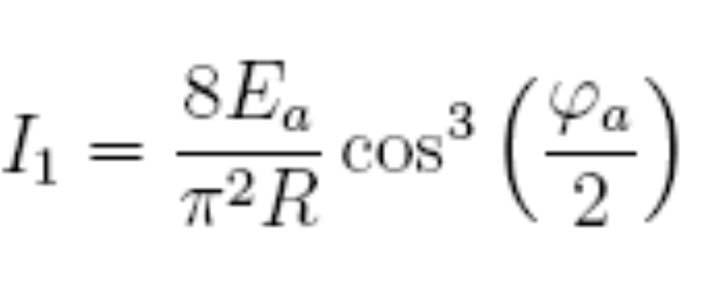 I valori medi della tensione e della corrente applicate al carico sono forniti dalle seguenti espressioni L ampiezza della prima armonica della