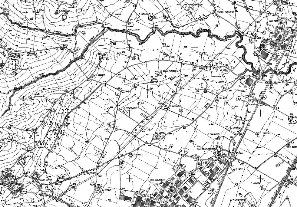 3.2 Verifica preliminare compatibilità idraulica: analisi idrografica-bibliograficastorica 3.2.1 Individuazione e descrizione degli strumenti urbanistici L area in oggetto è ubicata nel Comune di Monsano (AN) in via Selvatorta ed è situata ad una quota di circa 65 mt s.