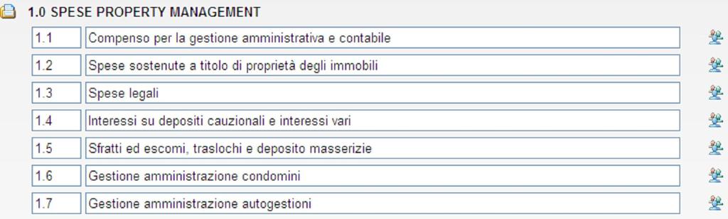 le spese relative a contributi per il sostegno agli inquilini il sistema caricherà in automatico le voci così come indicato