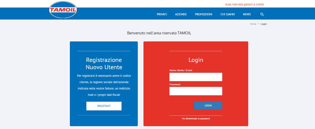 Cliccando su REGISTRATI apparirà la seguente videata in cui occorrerà inserire: - Nome