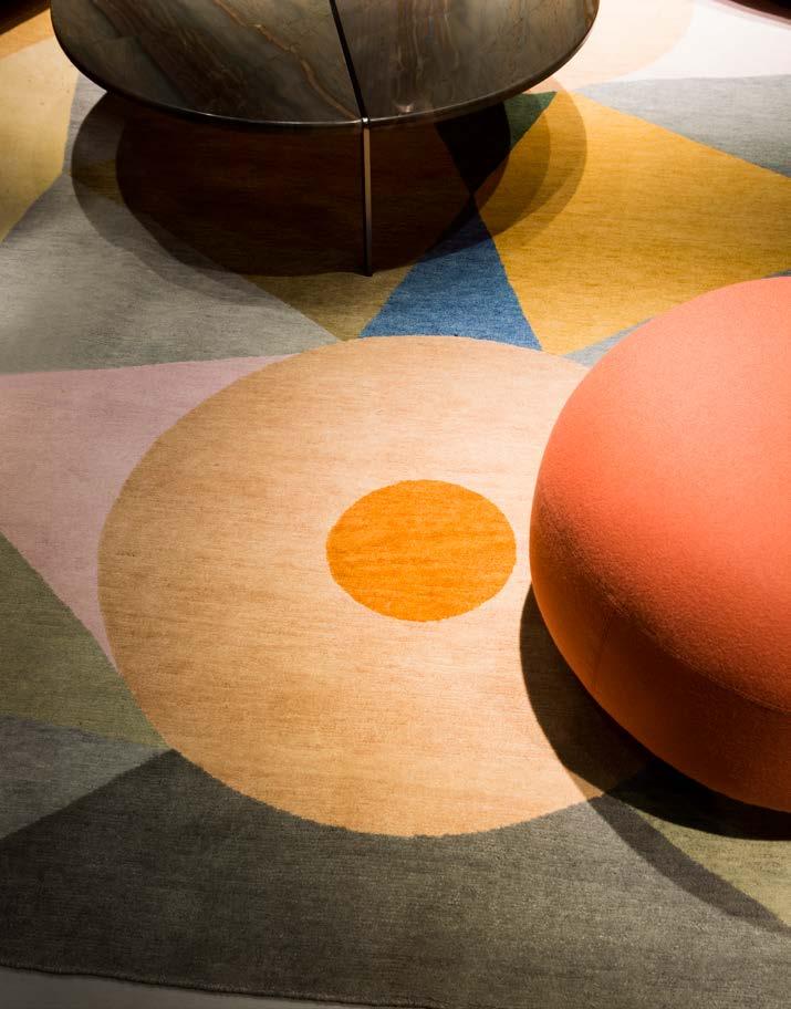 Rug) designed by Umberto Riva (2018). 41 Julep (cat. Sofa, Armchair, Chaise-longue, Ottoman) designed by Jonas Wagell (2018).