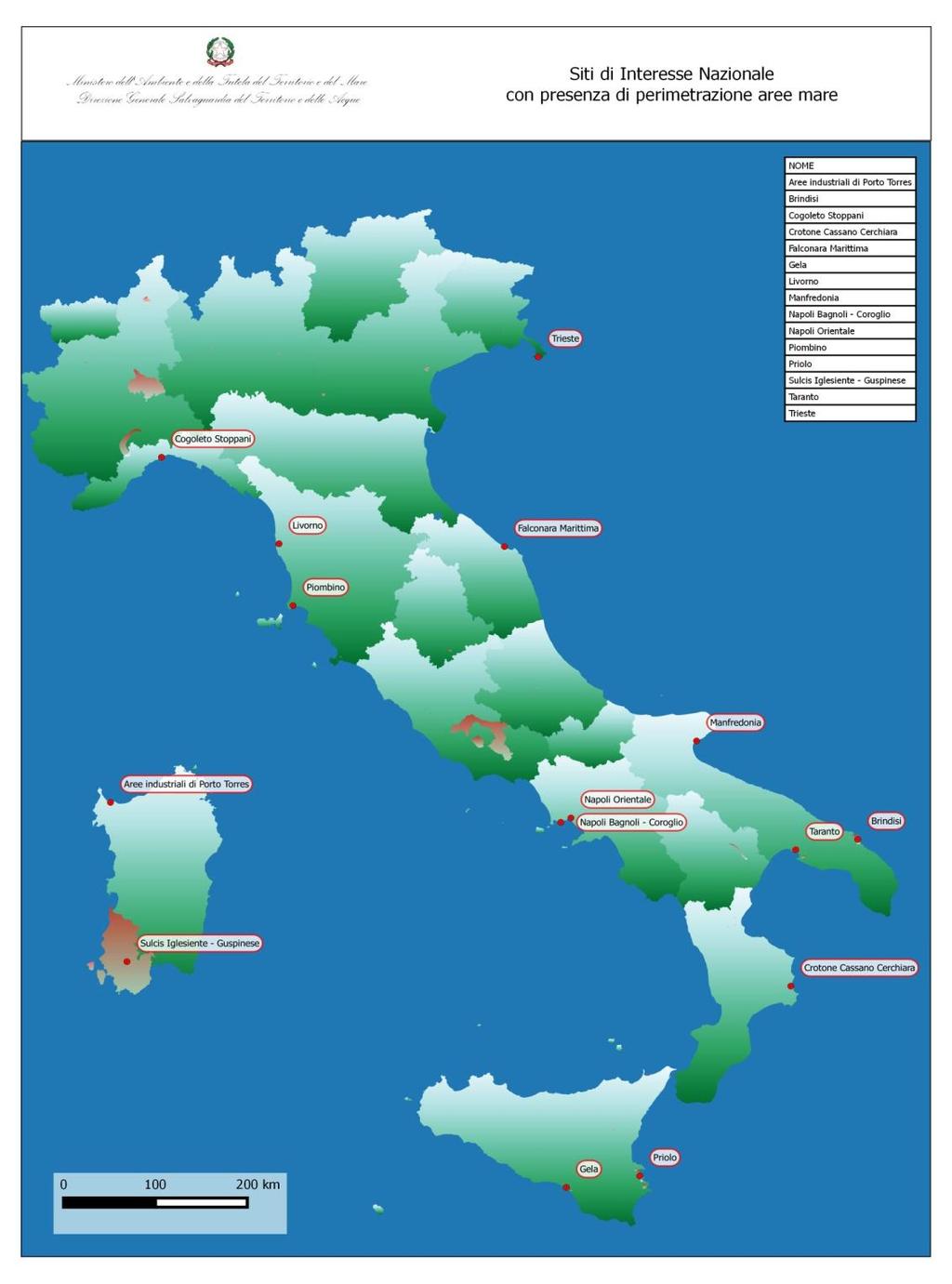 Le aree SIN ai sensi dell art.1, comma 1 della Legge n. 426/98 e ss.mm.ii.