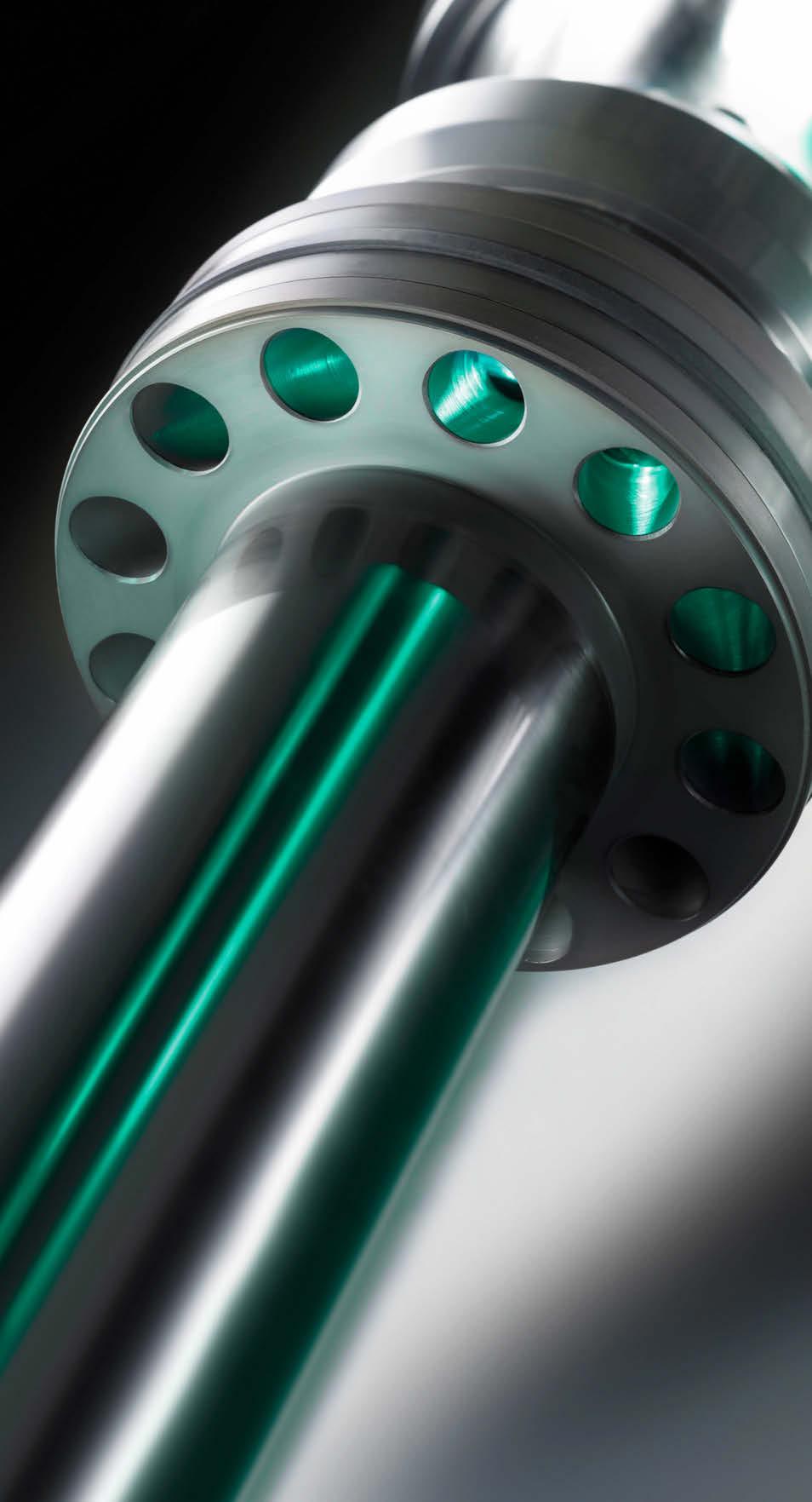Sistema cilindro ad efficienza energetica L esclusivo sistema a pistoni differenziali sviluppato da ARBURG consente un cambio dell olio efficace e riduce i consumi energetici per via del minor