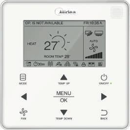 LINEA INDUSTRIALE MINI VRF E VRF WDC-86E/KD / WDC-120G/WK Modelli WDC-86E/KD (*) WDC-120G/WK (*) CARATTERISTICHE PRINCIPALI 24 Modalità automatica Deumidificazione Riscaldamento Raffreddamento