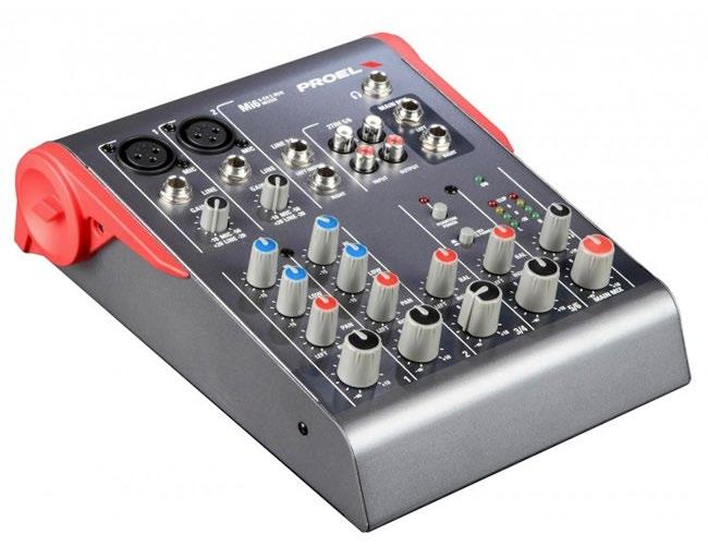 ZEDi 8 - Mixer Audio - 2 Ingressi Microfonici - 2 Ingressi Stereo - Uscita XLR