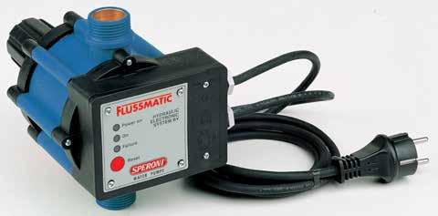 di esercizio 65 C - Attacchi 1 maschio MATERIALI - Corpo Nylon - Membrana NBR - Flussostato Ottone OPERATING CONDITIONS - Input voltage 230 V - Frequency 50-60 Hz - Intensity Max.