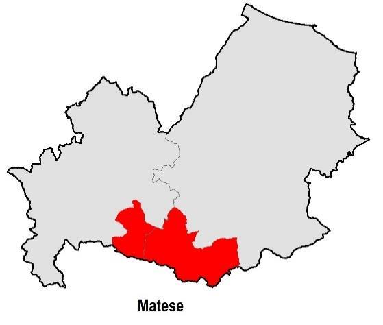 Regione Molise PARTE PRIMA Analisi e Descrizione 12 Matese Revisione documento: Novembre 2018 Dati di riepilogo area interna Totale Comuni 14 Popolazione residente 20.