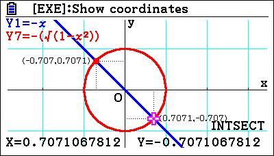 che corrispondono, rispettivamente, agli angoli α = 9 π e β = x π, i punti che 5 5 5 5 p p soddisfano la mia condizione appartengono all arco di circonferenza sottostante la retta, pertanto si ha: