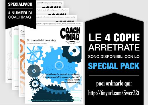 PERCHÈ ABBONARSI? Per ricevere regolarmente, ogni trimestre, la tua copia di CoachMag. Per informarti, formarti, conoscere le novità del coaching, gli stili e i casi di colleghi-coach.