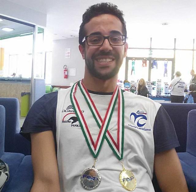 200 stile (S04). Partipilo ha vinto anche un argento nei 100 stile (S04). Oro e arg ento per Nuoto Castellana con Mattia Gargaro, primo nei 100 dorso (S06) e secondo nei 200 misti (SM06).