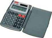 Calcolatrici Calcolatrice pocket AS 8 Calcolatrice tascabile a 8 cifre con copertura rigida ruotabile di 360.