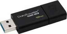 Codice Capacità Prezzo 12-101124 16 GB 12,79 12-98075 32 GB 20,49 12-101126 64 GB 36,99 12-73382 128 GB 65,49 Pen drive Data Traveler 100 G3 USB 3.0 Comodi e pratici pen drive USB 3.
