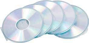 CD 5,79 Custodie porta CD/DVD Ogni custodia può contenere un CD, un DVD o un disco Blu-Ray e un opuscolo. Vendute in confezioni da 10 pezzi. Dimensioni (l x p x sp.