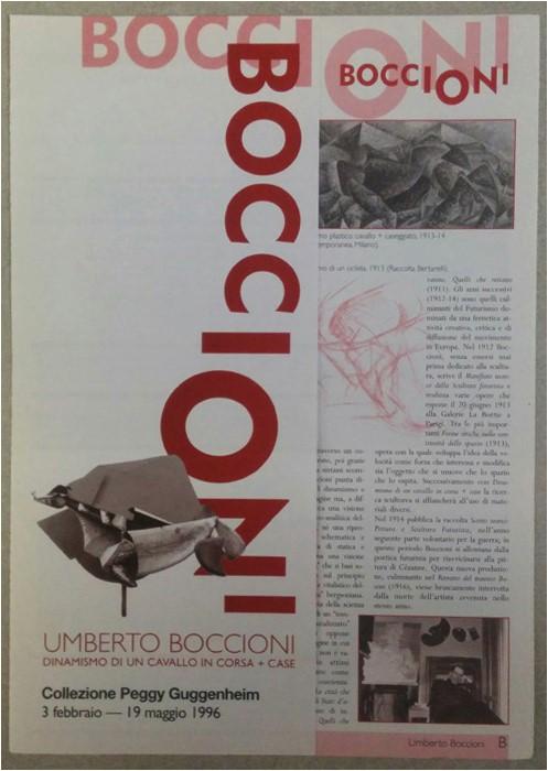 Umberto Boccioni Dinamismo di un Cavallo in Corsa+ Case (Dynamism of a speeding Horse+ Houses) Year 1996 4 Pages (*) Lang.