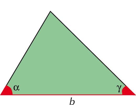 ESEMPIO L applicazione del teorema dei seni e del teorema di Carnot permette di risolvere qualunque triangolo.