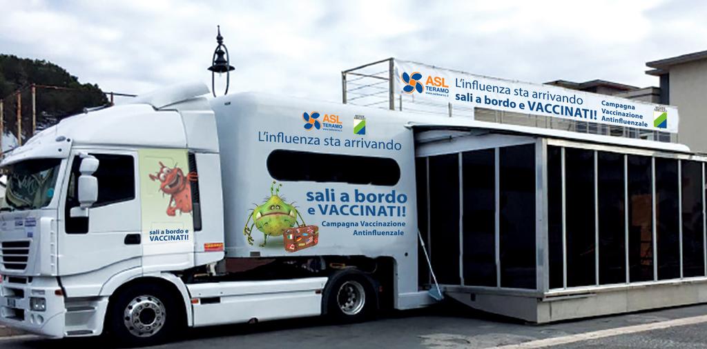 Sali a bordo e VACCINATI! Campagna antinfluenzale itinerante promossa dalla ASL di Teramo per offrire ai propri cittadini un opportunità in più per vaccinarsi.