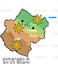 bollettino meteo per la provincia di Forlì-Cesena weather forecast for the Forlì-Cesena province costa coast Temp MAX 33 C 29 C 27 C 0mm Vento Wind 38km/h 32km/h 37km/h costa coast Temp.