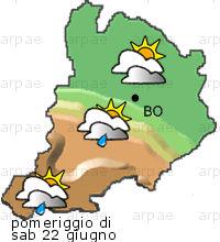 bollettino meteo per la provincia di Bologna weather forecast for the Bologna province Temp MAX 34 C 28 C Vento Wind 34km/h 32km/h Temp. min 21 C 18 C Temp MAX 34 C 29 C Vento Wind 37km/h 31km/h Temp.