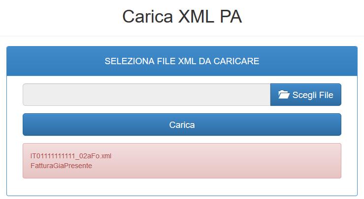 Questo significa che il formato della stringa registro/fattura non è stato comunicato al gestore del servizio o è stato modificato rispetto a quanto concordato.